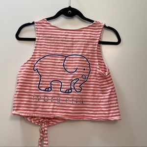 Ivory Ella tie front tank